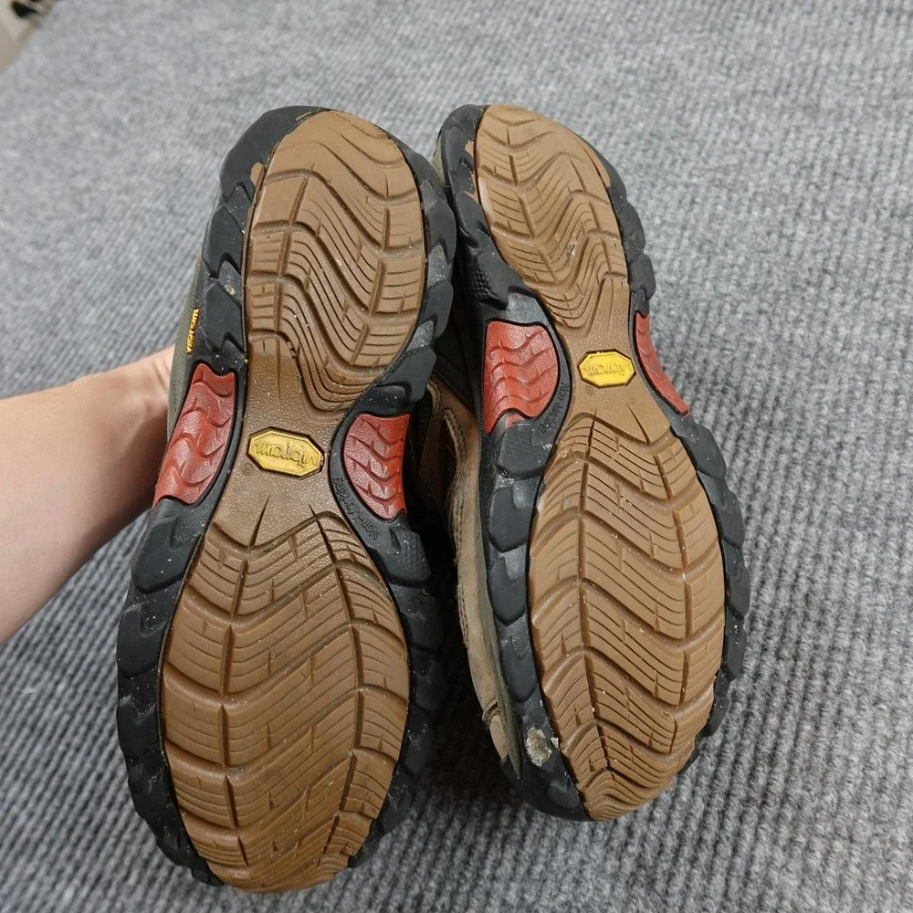 Simms Pursuit Gore-Tex Mid Hiking Boots Mens 10 Brown Leather Vibram Sole